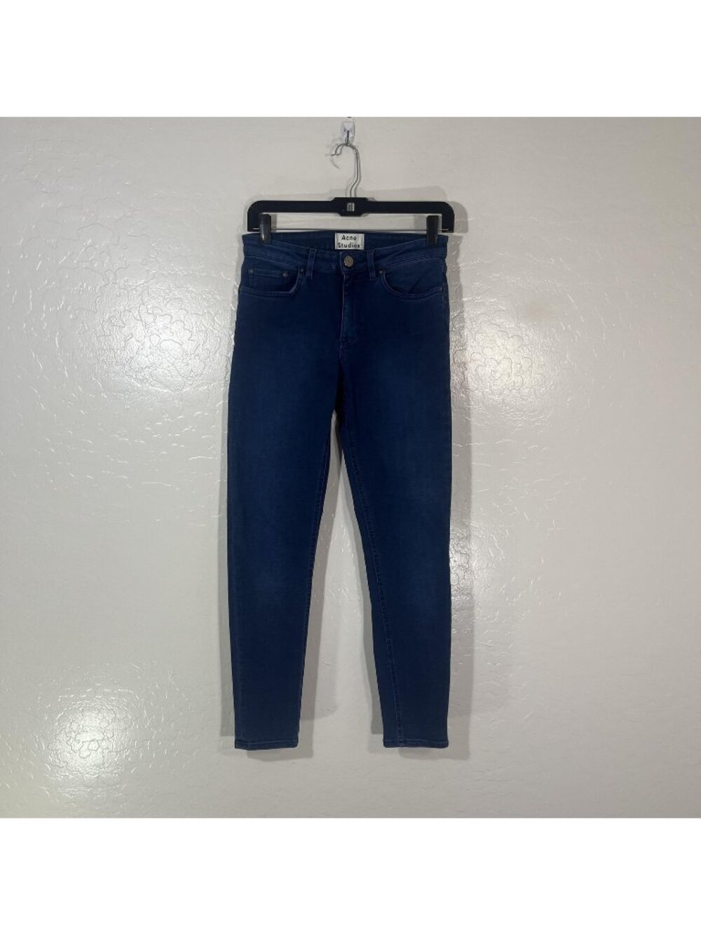 Acne Studios Skin 5 Overdye Jeans Womens 27/32 Blue Dark Wash Skinny 27x32 Denim
